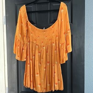 Free people spring top in orange